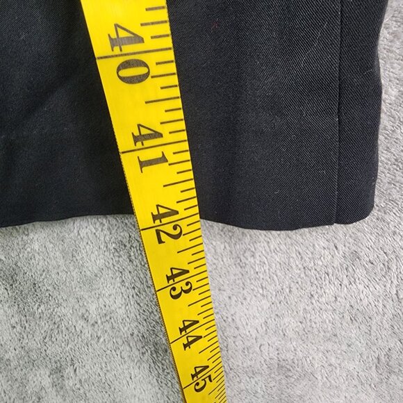 Womens Black Merona Dress Pants Fit 1 Mid Rise Polyester Blend Stretch Size 8 - Picture 8 of 9